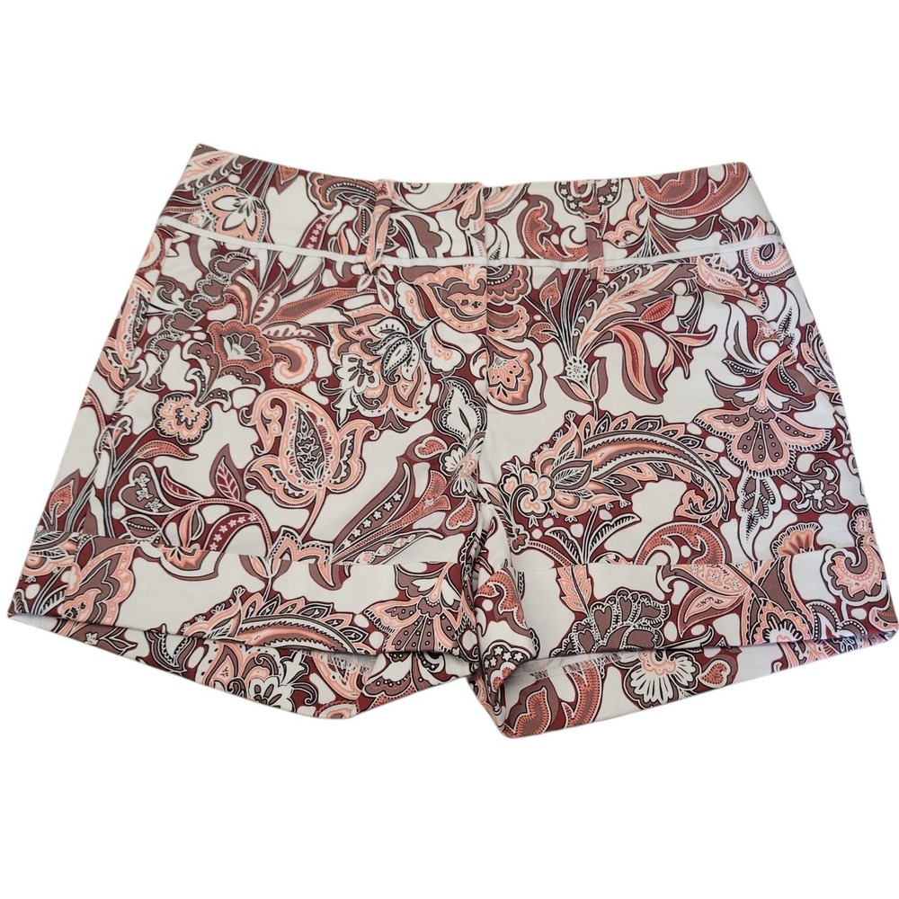 7th Avenue Design Studio New York & CoPaisley‎ Cuffed Shorts Sz 0(Waist 30) C726